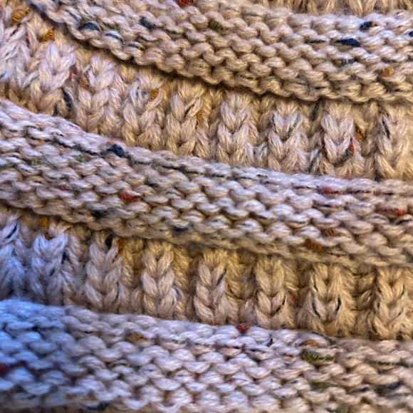 C.C. Pink Knitted Ponytail Hat - Picture 7 of 9